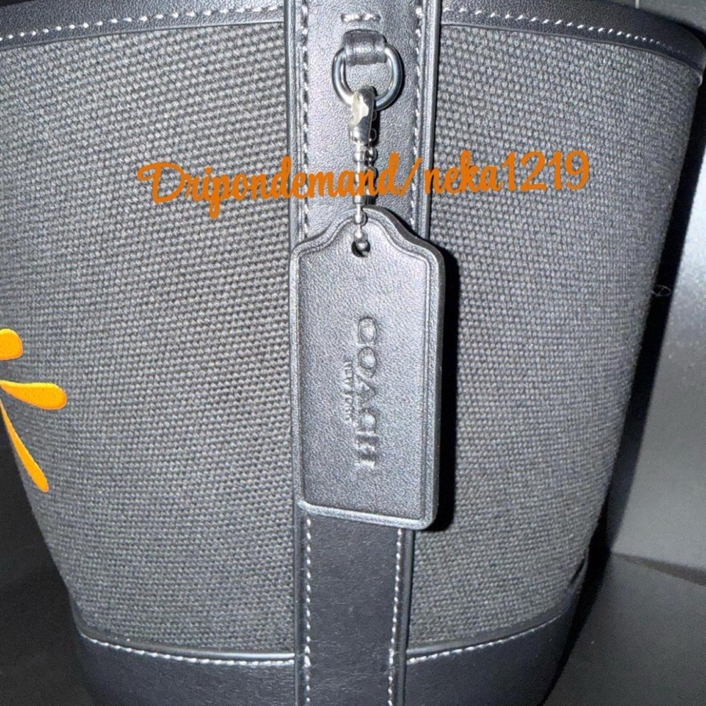 Coach Trick Or Treat Bucket With Halloween Cat In Regenerative Cotton - Picture 8 of 9